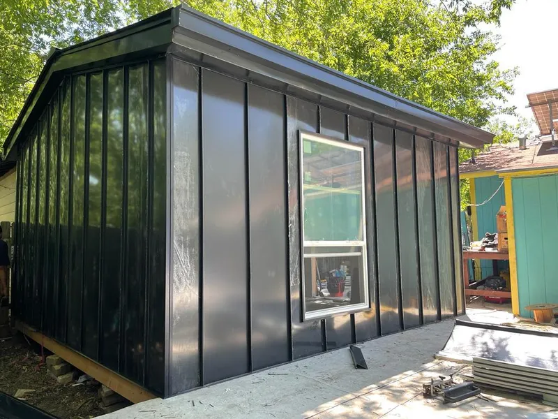 Black standing seam metal wall panels for Metal Roof Installation in West York